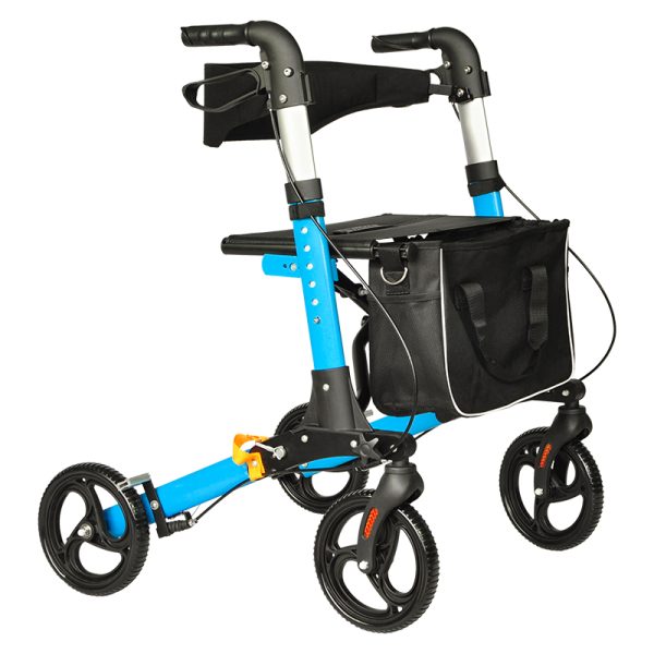 BQ1002B Rehabilitation Therapy Supplies Wholesale folding outdoor lightweight aluminium walker rollator for disabled