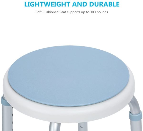 Wholesale 360 Degree Rotating bathtub stool aluminum medical stool disabled and elderly bathroom stool - Image 4