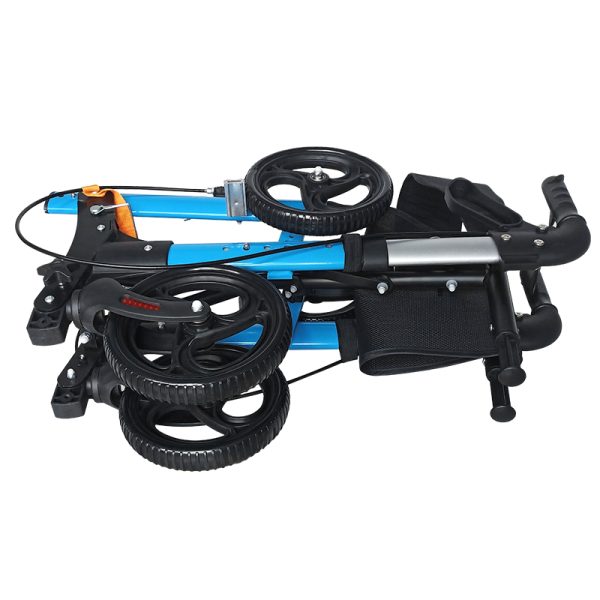 BQ1002B Rehabilitation Therapy Supplies Wholesale folding outdoor lightweight aluminium walker rollator for disabled - Image 2