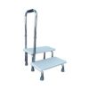 Lightweight Portable Bath Kick Non-Slip Foot Steel Safety Feet Step Stools with Handrail