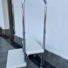 Lightweight Portable Bath Kick Non-Slip Foot Steel Safety Feet Step Stools with Handrail - Image 3