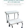 Lightweight Portable Bath Kick Non-Slip Foot Steel Safety Feet Step Stools with Handrail - Image 5